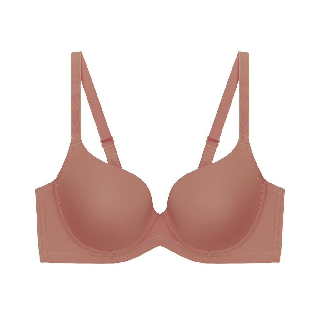 Triumph เสื้อชั้นในมีโครงเก็บทรงตัดเย็บด้วยผ้าsoft microfiber รุ่น Simply Everyday Basic WP รหัส 10188658 สีน้ำตาล 00EV