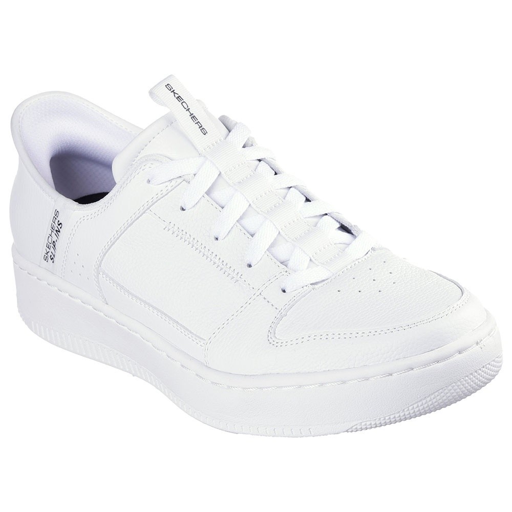 Skechers สเก็ตเชอร์ส รองเท้าผู้ชาย Men Slip-ins Court Classics Sport Court 92 Distown Shoes - 232445-WHT