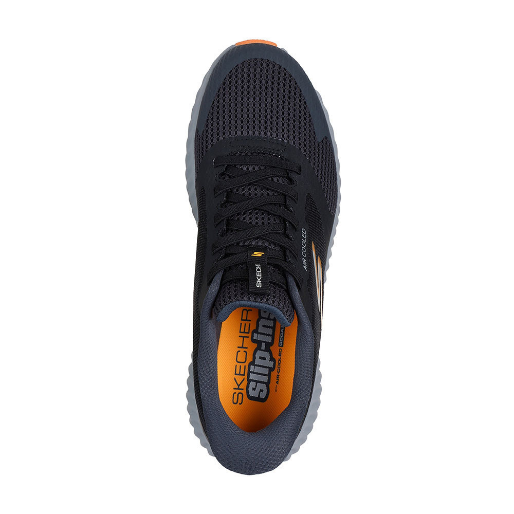 Skechers สเก็ตเชอร์ส รองเท้าผู้ชาย Men GOrun Now Performance Shoes - 220380-BKGY - Air Cooled Goga Mat