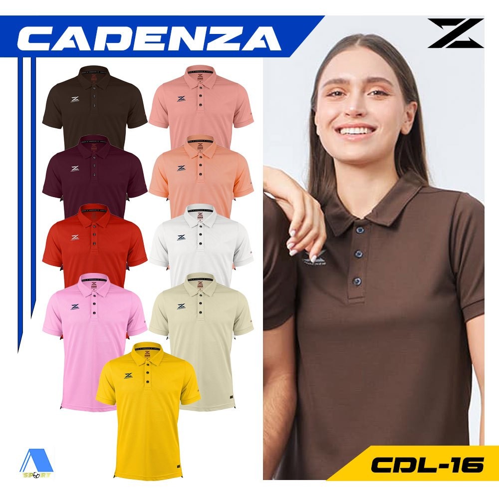 [[ส่งฟรี!! มีเงินคืน]] CADENZA เสื้อโปโล รหัส CDL-16UNISEX  ชุดที่ 3 แท้100%