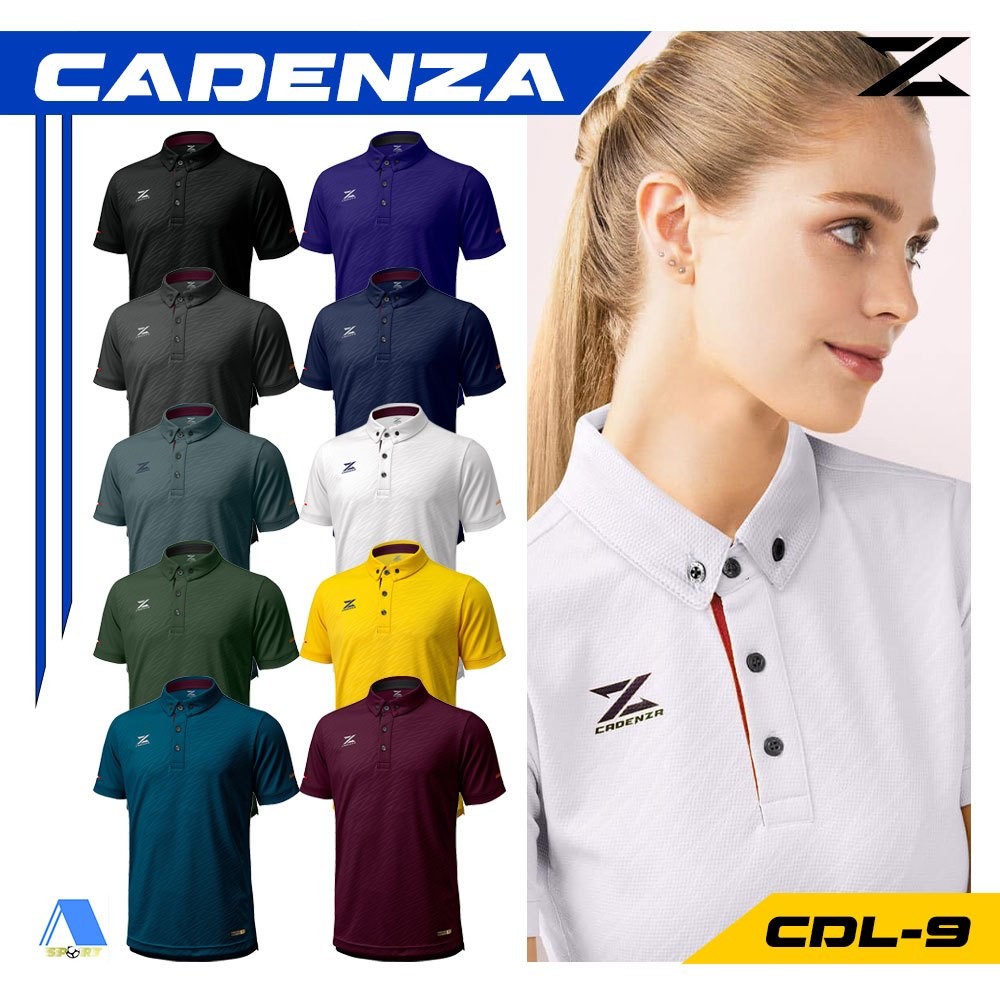 [[ส่งฟรี!! มีเงินคืน]] CADENZA เสื้อโปโล รหัส CDL-9 แท้100%