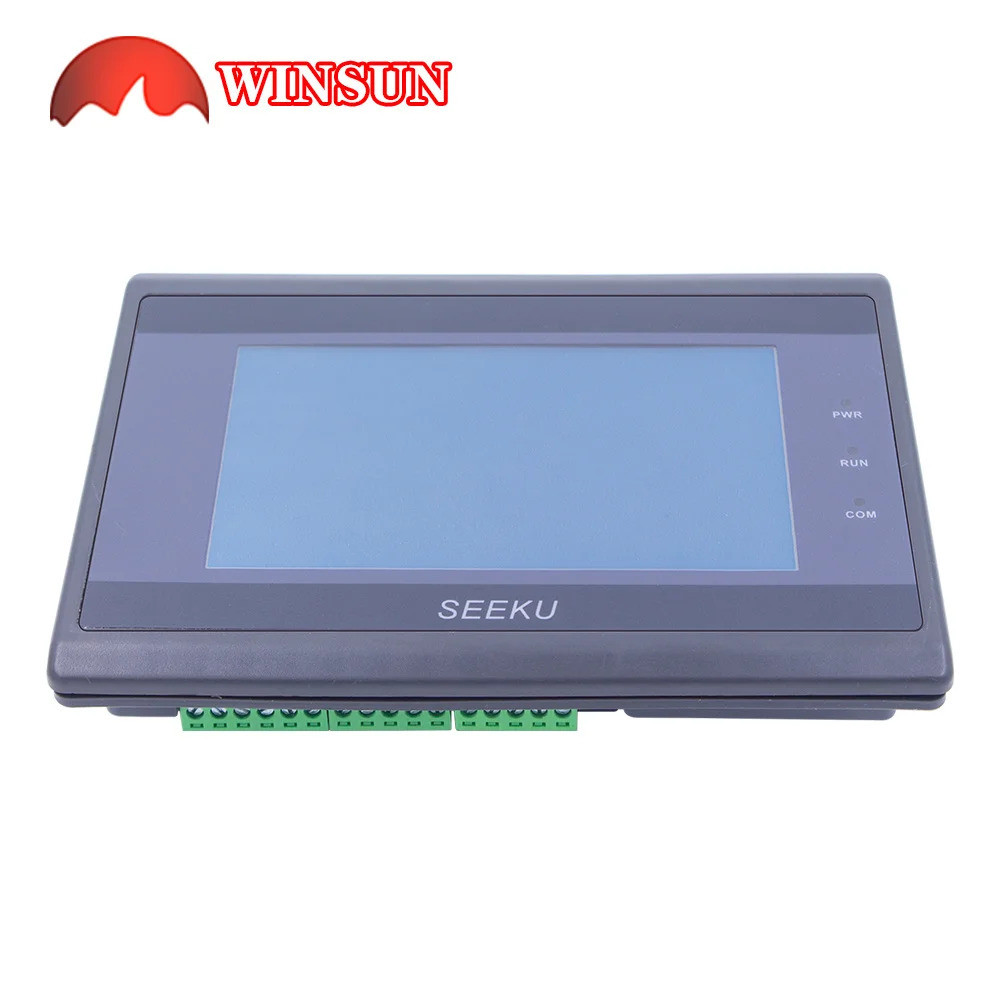 หน้าจอสัมผัสขนาด 4.3 นิ้ว HMI DC24V PLC plc hmi ในบล็อกเดียว พร้อม FX3U-22 12 เข้า 10 ออก ควบคุม RTU