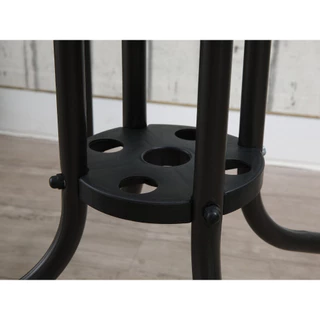 INDEX LIVING MALL ชุดโต๊ะสนาม 4 ที่นั่ง รุ่นสแตมป้า - สีกาแฟ
