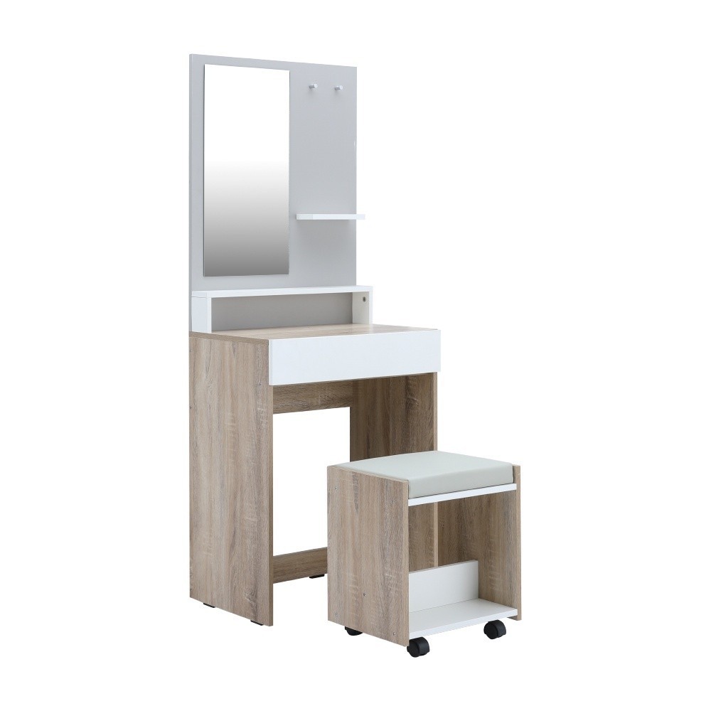 Furinbox โต๊ะเครื่องแป้งพร้อมสตูล รุ่นมินิโอ - มี 2 สีให้เลือก