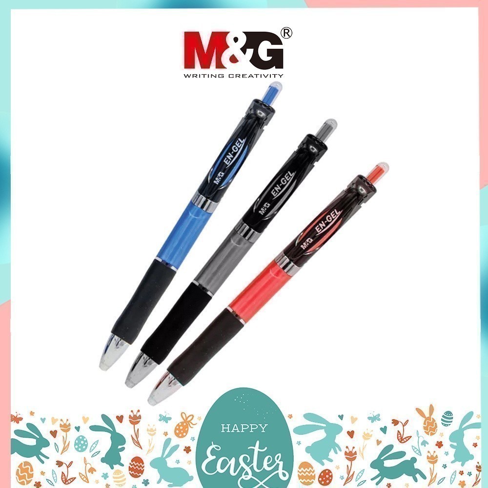 ปากกาเจล และไส้ปากกา M&G แบบกด รุ่น AGPK3571 ขนาดหัว 0.7 MM