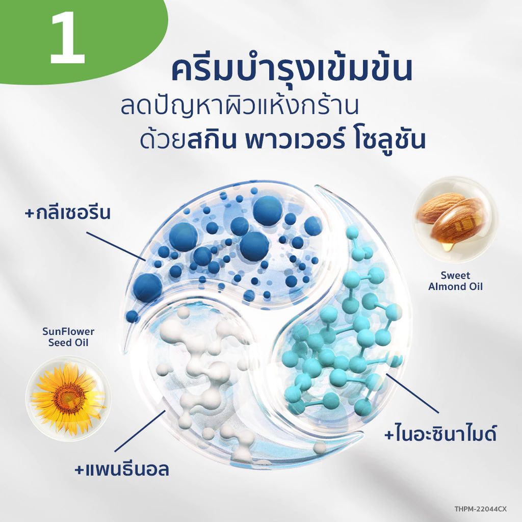 เซตาฟิล Cetaphil Moisturising Cream  ครีมบำรุงผิว ให้ความชุ่มชื้น คืนความแข็งแรงให้ผิวบอบบางแพ้ง่าย 100 g. thumbnail 5