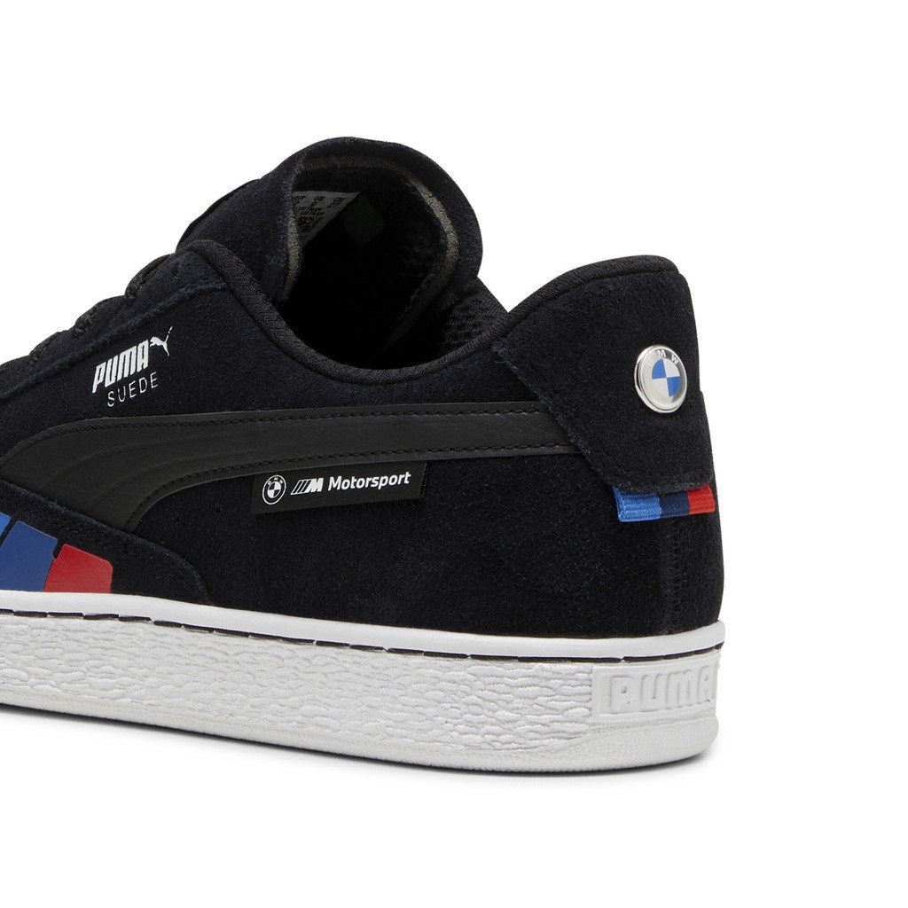 PUMA AUTO - รองเท้าผ้าใบยูนิเซ็กซ์ BMW M Motorsport Suede สีดำ  30834501