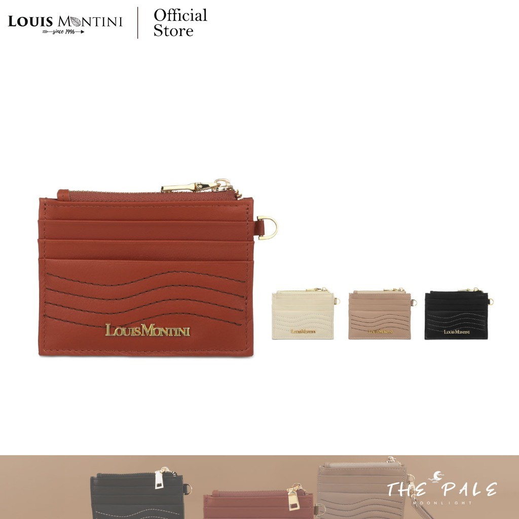 Louis Montini (The Pale) กระเป๋าใส่บัตรเครดิต หนังวัวแท้ WK30