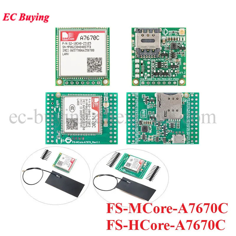 โมดูล A7670C 4G CAT.1 บอร์ดพัฒนาหลักเต็มรูปแบบ GSM LTE+GSM STM32 ชุด FS-MCore-A7670C FS-HCore-A7670C