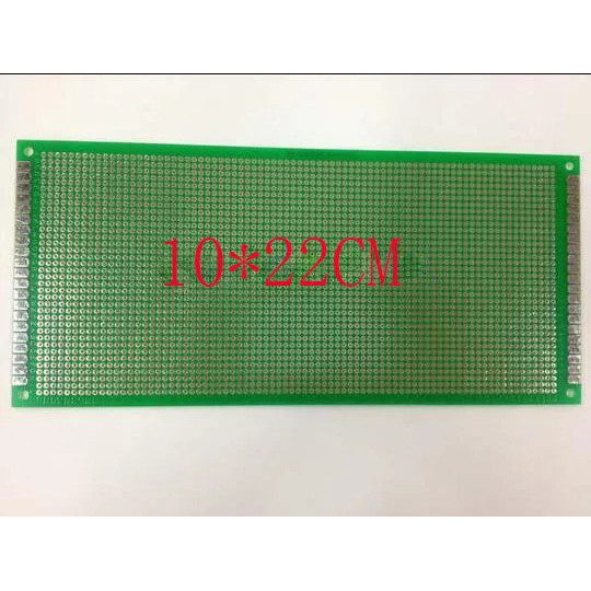 จัดส่งฟรี 20 ชิ้น 10*22CM PCB ด้านเดียว หนา 1.6 ระยะห่าง 2.54 แผงวงจร PCB คุณภาพสูง