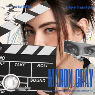 Lollipop My Days Contact Lens Maron Gray 0.00ถึง-1000 คอนแทคเลนส์