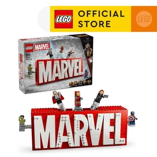 LEGO Super Heroes Marvel 76313 MARVEL Logo & Minifigures (931pcs.), Building Blocks, Kids Toy