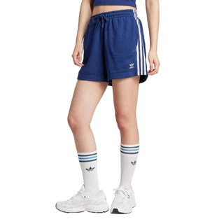 adidas Lifestyle 3-Stripes French Terry Shorts Women Blue IY2158