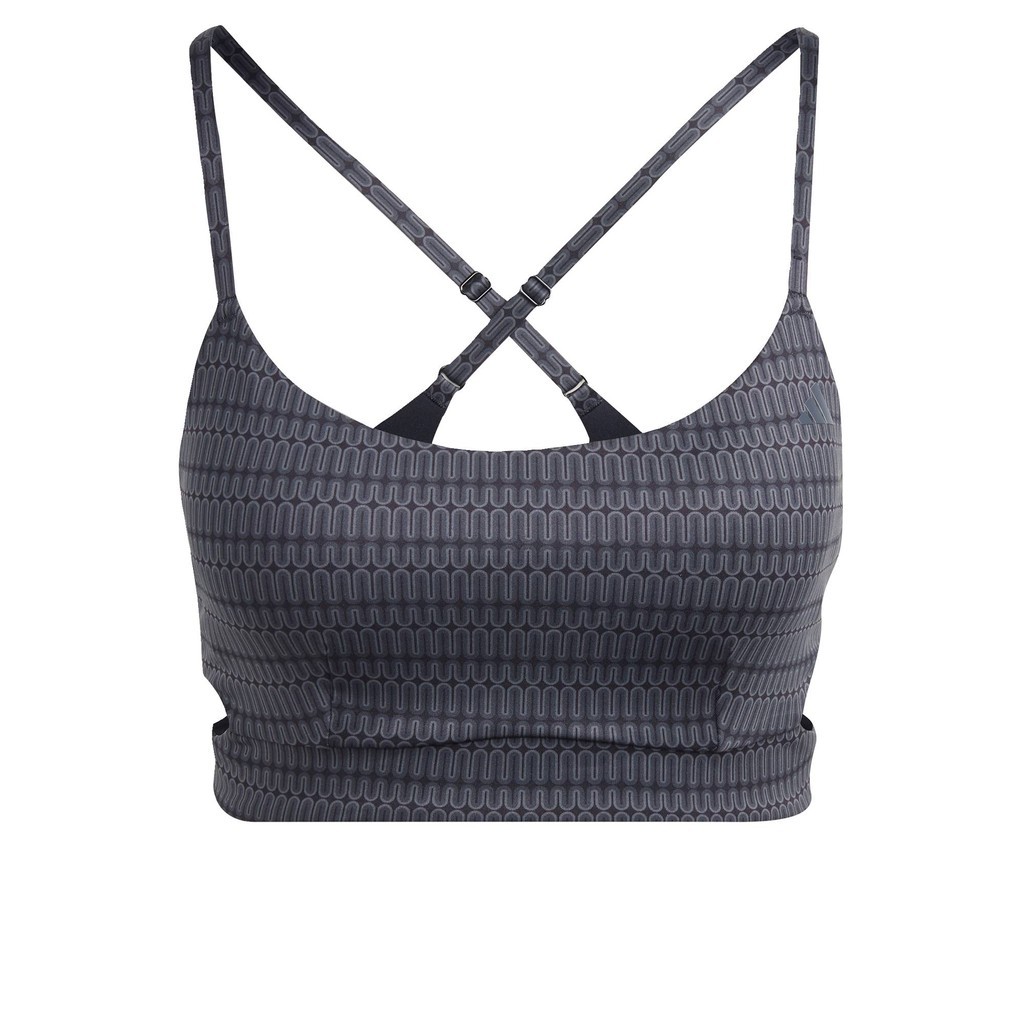 adidas Gym & Training Yoga Studio Light-Support Bra Women Grey IL9574 - รูปที่ 3