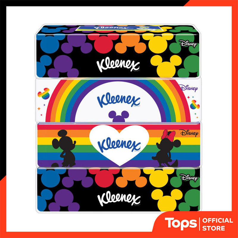 KLEENEX คลีเน็กซ์ดิสนี่ย์ซอฟท์บ็อกซ์กระดาษเช็ดหน้า 110แผ่น แพค4 [8888336019918]
