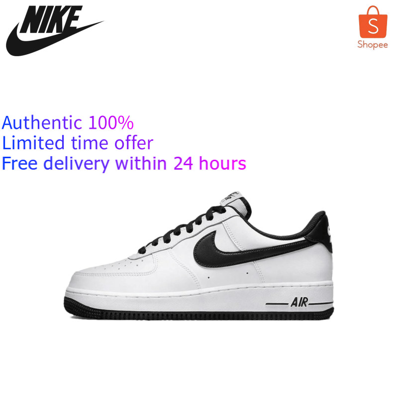 🥇ของแท้ 100%🌠Air Force 1 white blackรองเท้ากีฬา รองเท้าลำลอง ส่วนลดสำหรับผลิตภัณฑ์ใหม่ 🚚 ส่งไวจากไทย