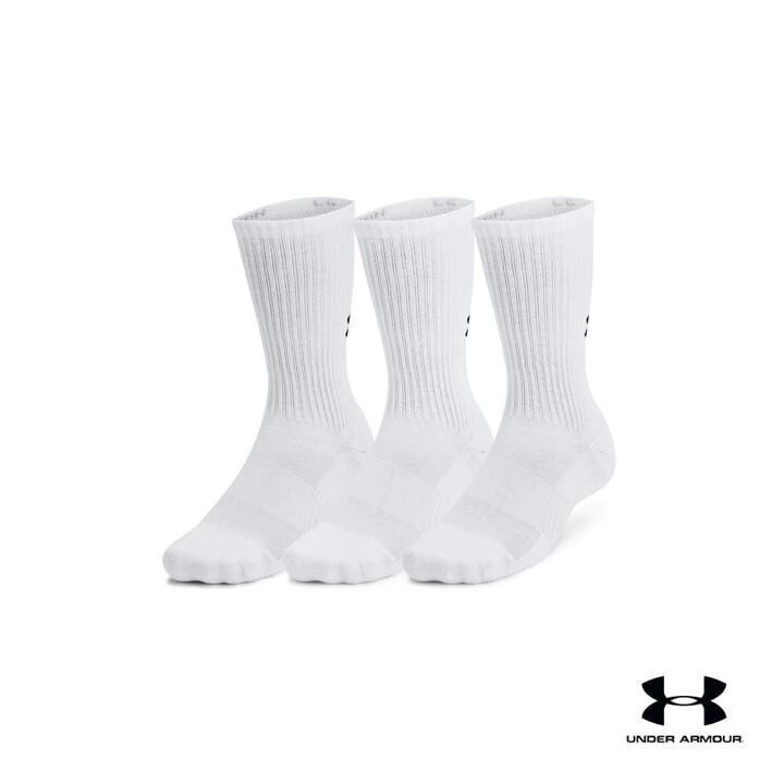 Under Armour ถุงเท้าครึ่งแข้ง UA Training Cotton ยูนิเซ็กส์ แพ็ก 3 คู่