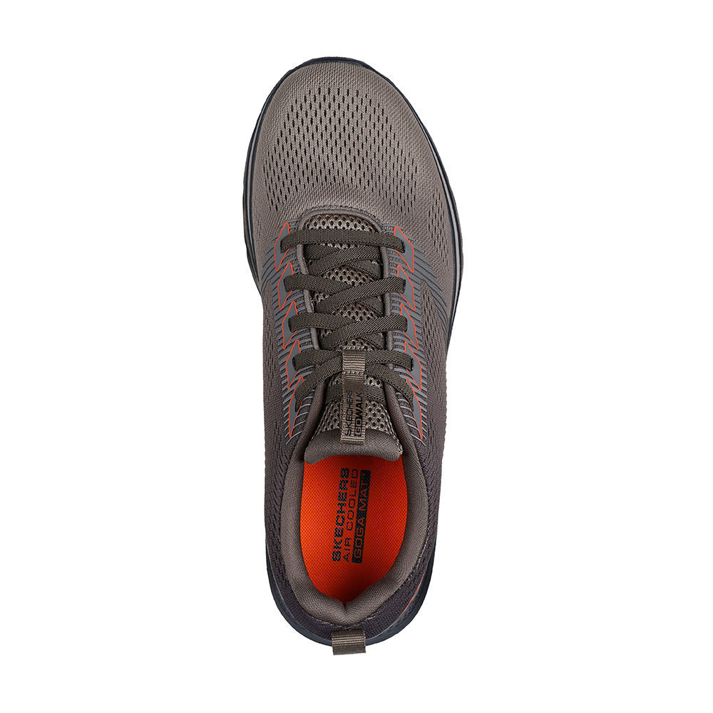Skechers สเก็ตเชอร์ส รองเท้าผู้ชาย Men GOwalk 7 GOwalk Shoes - 216559-BRBK - Air-Cooled Goga Mat