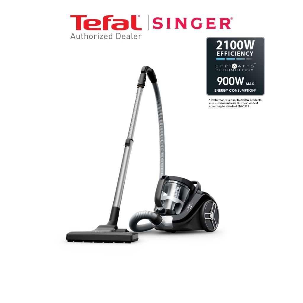 Tefal - เครื่องดูดฝุ่นแบบกล่องไร้ถุงเก็บฝุ่น 900 วัตต์ รุ่น TW4B75EA