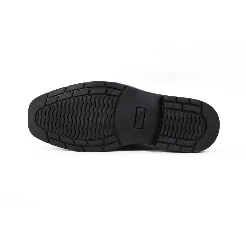 HEAVY SHOES حذاء جلد بقري سهل الارتداء PB4506 — أسود — صورة 3