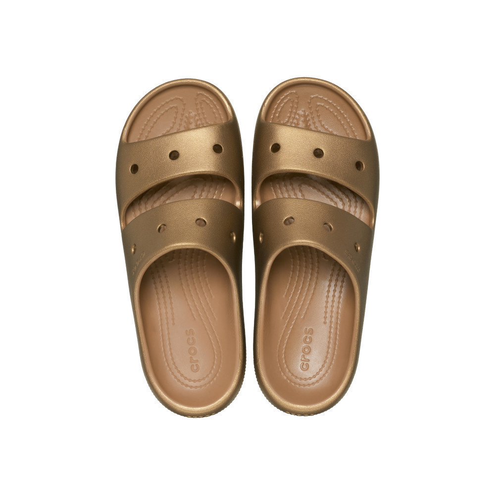 CROCS รองเท้าแตะผู้ใหญ่ CLASSIC METALLIC SANDALS รุ่น 209970854 - BRONZE
