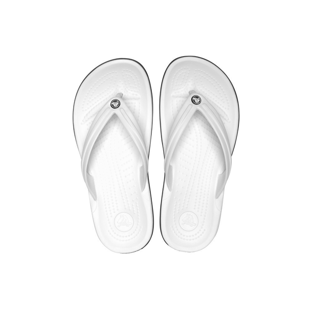 CROCS รองเท้าแตะผู้ใหญ่ CROCBAND FLIP รุ่น 11033100 - WHITE