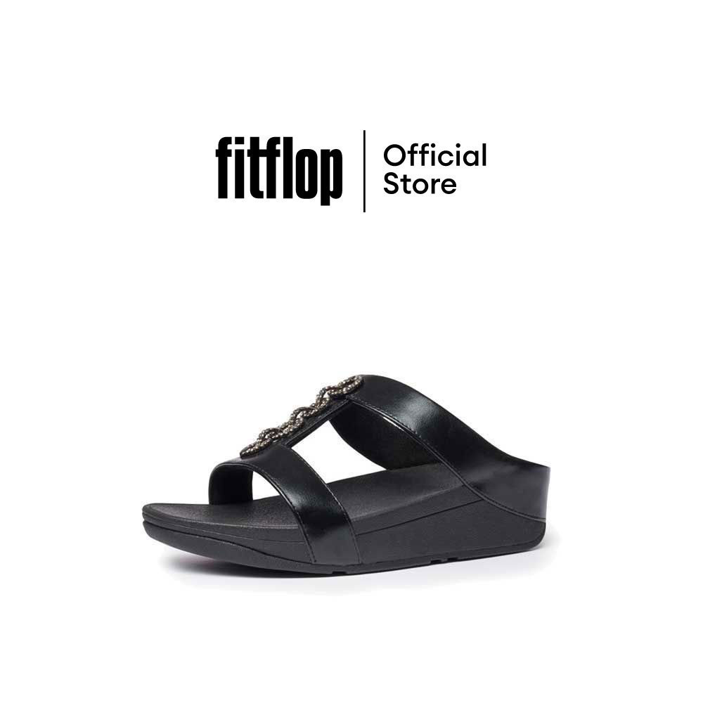 FITFLOP FINO SPARKLE รองเท้าแตะผู้หญิง รุ่น CH1-090 สี ALL BLACK