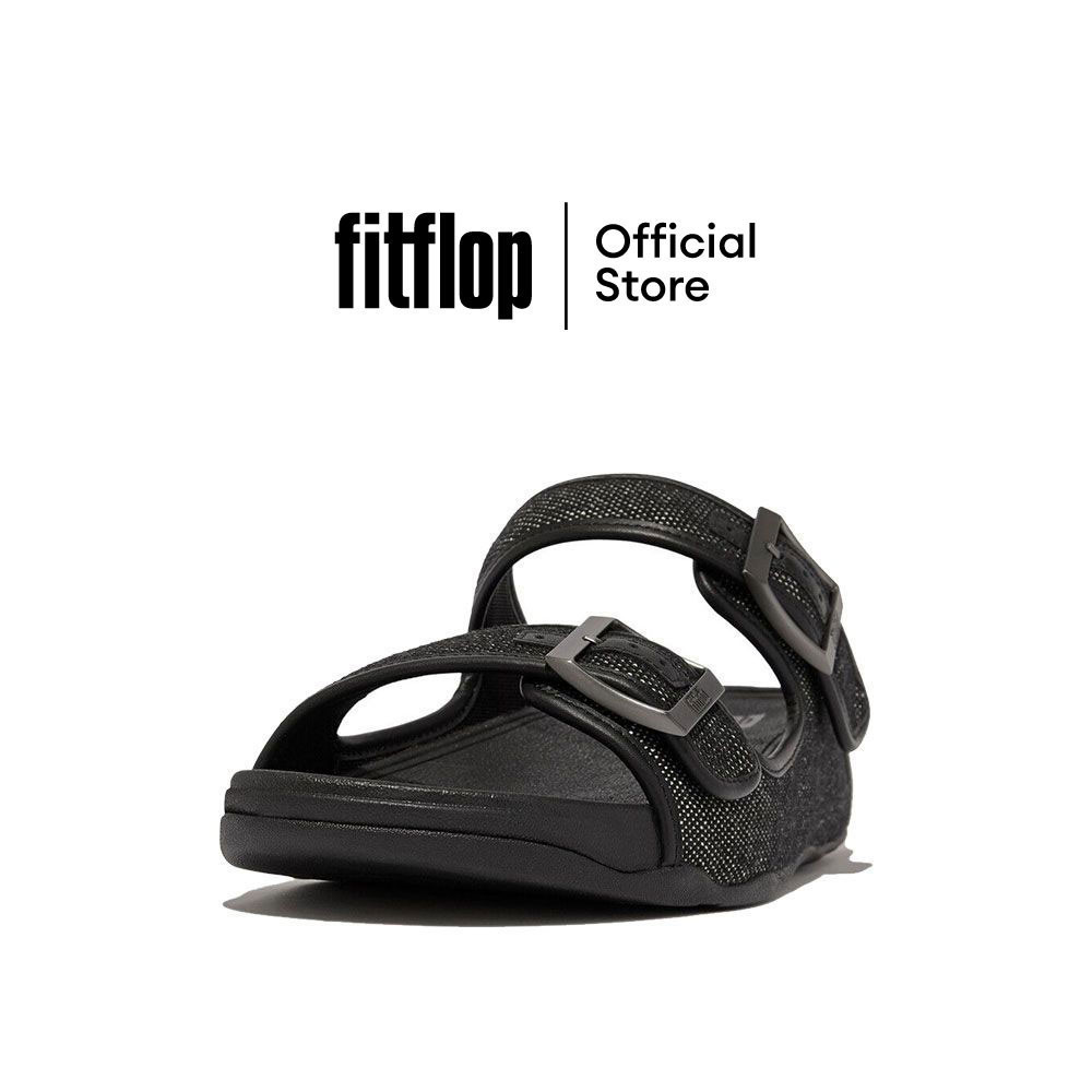FITFLOP GOGH MOC TWO-TONE CANVAS รองเท้าแตะผู้ชาย รุ่น HB3-001 สี BLACK