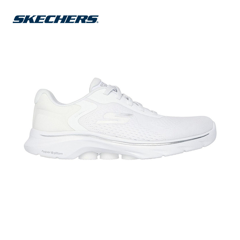 Skechers สเก็ตเชอร์ส รองเท้าผู้หญิง Women GOwalk 7 GOwalk Shoes - 125215-WHT - Air-Cooled Goga Mat
