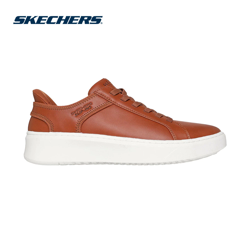 Skechers สเก็ตเชอร์ส รองเท้าผู้ชาย Men Court Break Street Shoes - 183177-COG - Air-Cooled Memory Foam