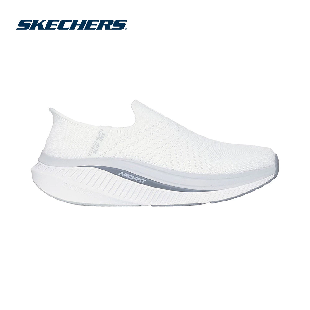 Skechers สเก็ตเชอร์ส รองเท้าผู้ชาย Men GOwalk Max Cushioning Jasey Walking Shoes - 216353-WHT (latest)