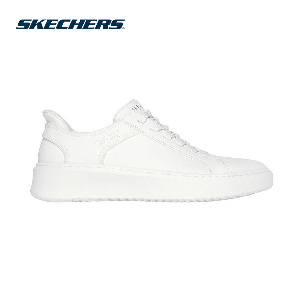 Skechers สเก็ตเชอร์ส รองเท้าผู้ชาย Men Court Break Street Shoes - 183177-WHT - Air-Cooled Memory Foa