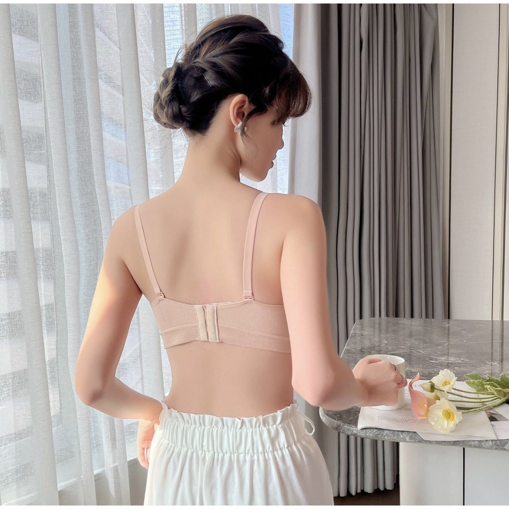 ชุดขั้นในไร้โครงมาใหม่ เสื้อชั้นในผ้าฝ้ายยืดนุ่มใส่สบาย สี4สี่ให้เลือก สายปรับได้ รุ่น NY104 ราคา ถูกที่สุด ดีลบีเคเค แกลเลอรีภาพที่ 6