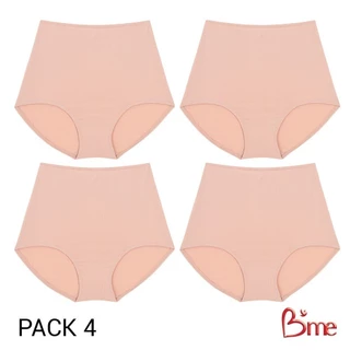 B'me กางเกงในเอวสูง รุ่น ME7087(แพ็ก4ตัว ) สีดำ สีนู้ด,คละสี