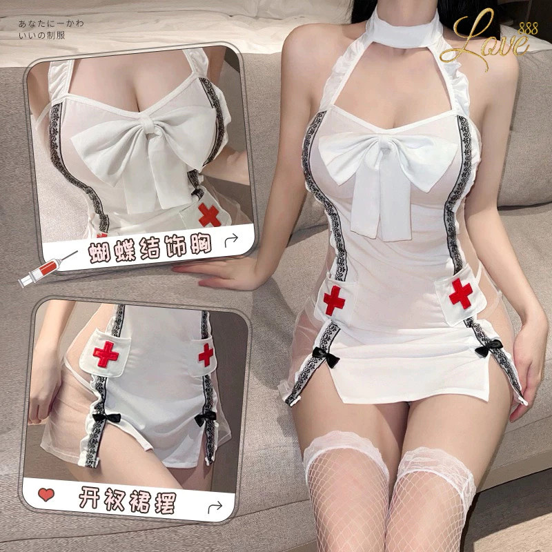 ชุดพยาบาล ชุดนอนเซ็กซี่ รุ่น P2501 ชีสเค้ก 🇹🇭พร้อมส่งจากไทย love888th