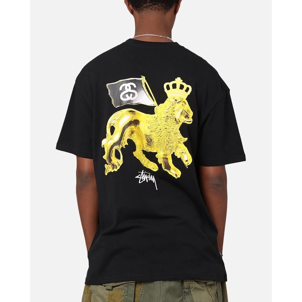 STA.[ของแท้ พร้อมส่งในไทย] Stussy (Australia) Gold Lion T Shirt  tee.