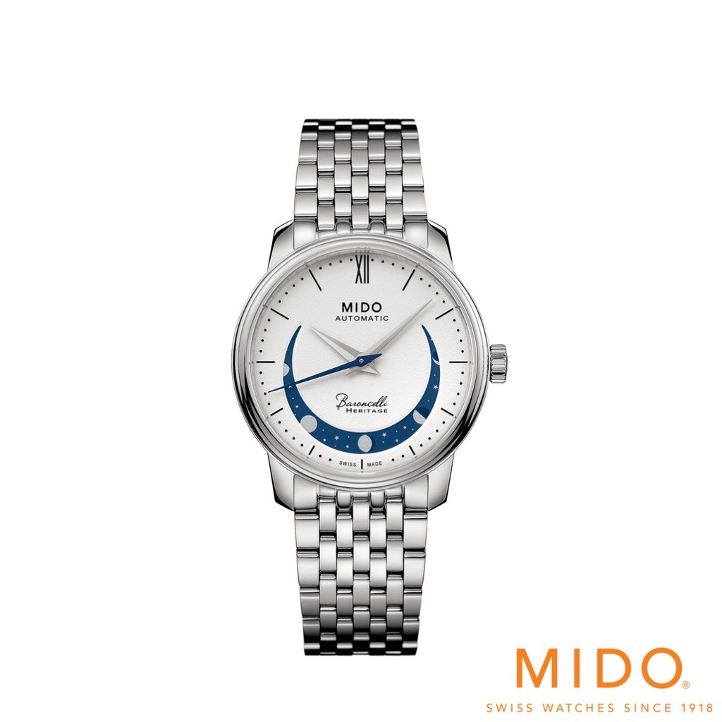 Mido รุ่น BARONCELLI SMILING MOON LADY นาฬิกาสำหรับผู้หญิง รหัสรุ่น M027.207.11.010.01