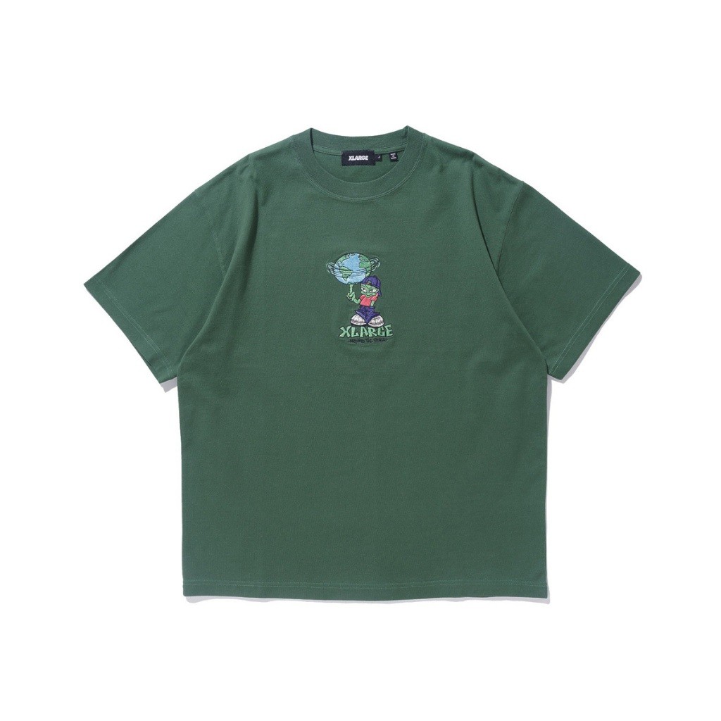 เสื้อยืดแขนสั้น XLARGE รุ่น AROUND THE WORLD LOGO S/S TEE