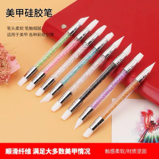 ไม้ซิลิโคนเอนกประสงค์สำหรับทำเล็บ สินค้าพร้อมส่งในไทย (สีชมพู)