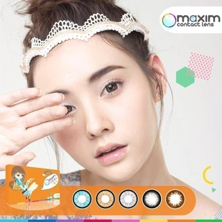 Maxim Colors Big Eyes สี Moon Grey รายเดือน คอนแทคเลนส์สี แม็กซิม จำนวน/กล่อง 2 ชิ้น