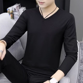 SEACHENIC เสื้อยืดแขนยาว แฟชั่นฤดูใบไม้ผลิ และฤดูใบไม้ร่วง สําหรับผู้ชาย