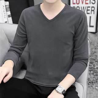SEACHENIC เสื้อยืดแขนยาว แฟชั่นฤดูใบไม้ผลิ และฤดูใบไม้ร่วง สําหรับผู้ชาย