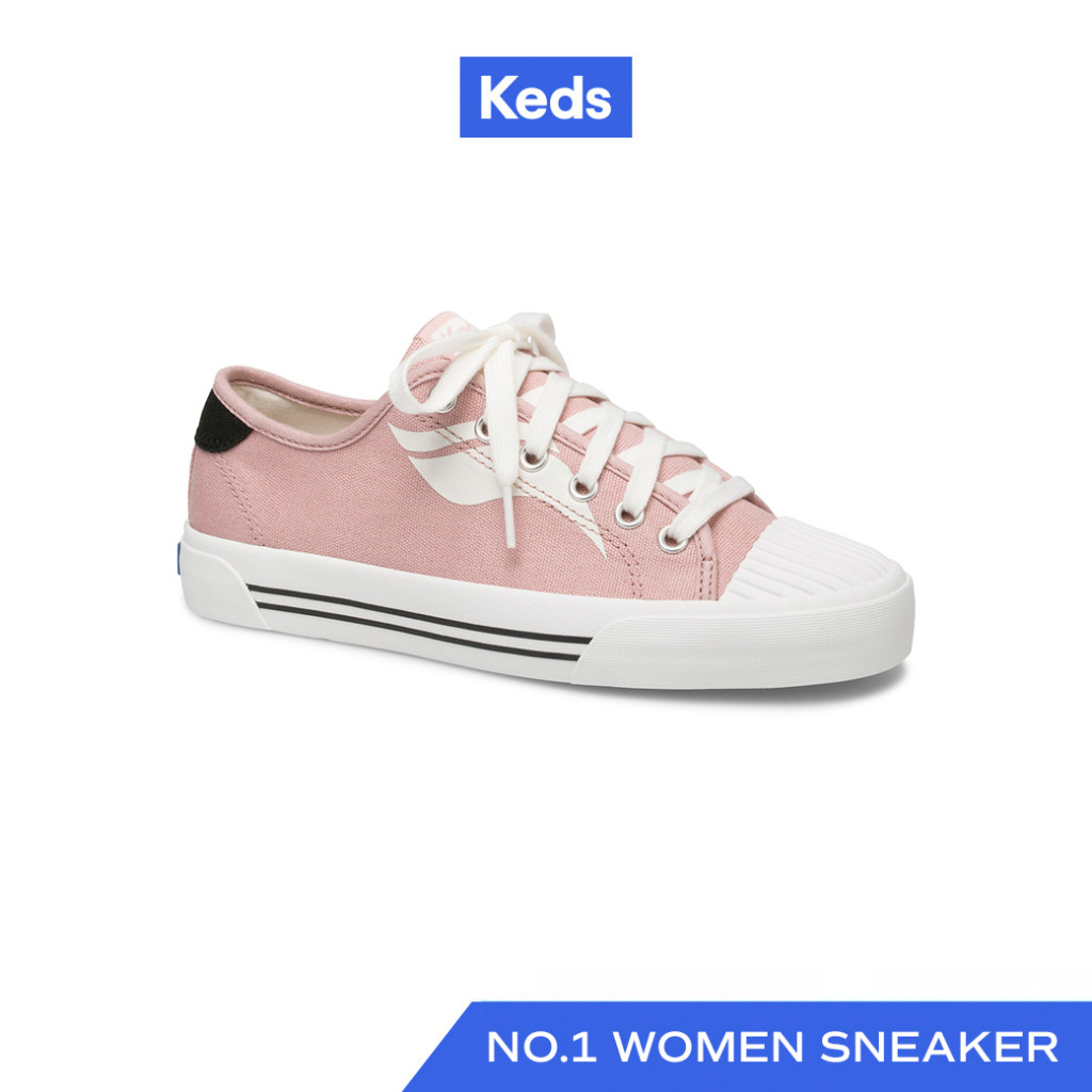 KEDS รองเท้าผ้าใบ แบบผูกเชือก รุ่น CREW KICK WAVE SEASONAL SOLIDS สีม่วง ( WF63948 )
