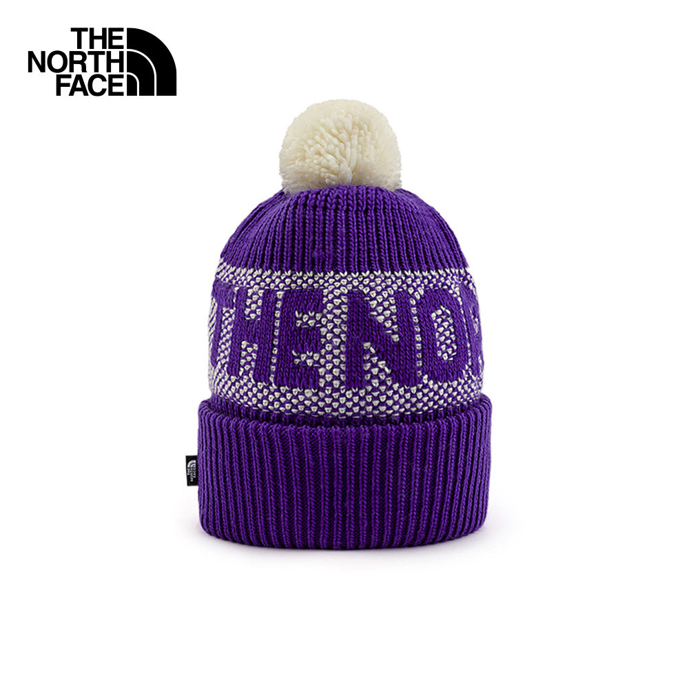 THE NORTH FACE RETRO CABIN BEANIE - PEAK PURPLE-WHITE DUNE หมวก