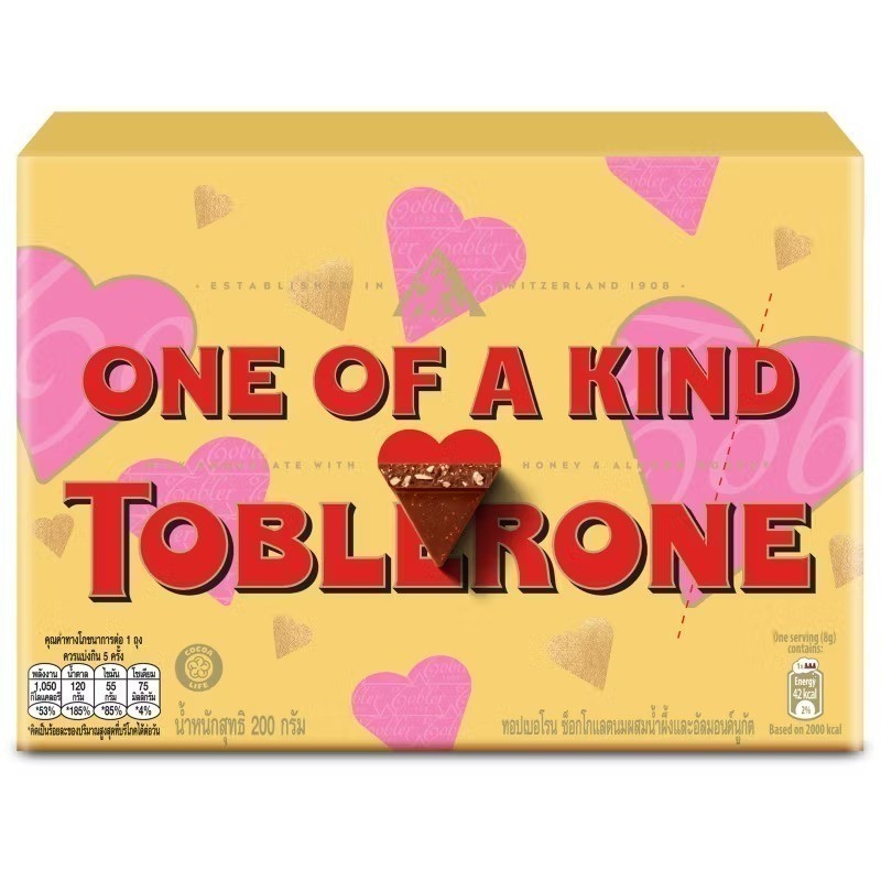 TOBLERONE ทอปเบอโรนมินิช็อกโกแลตนม 200กรัม [7622200009572]