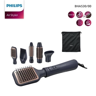 Philips ฟิลิปส์ เซตอุปกรณ์จัดแต่งทรงผม 5 ชิ้น แต่งผมสวย ได้ทุกทรง ผมนุ่มเงางาม รุ่น BHA530/00