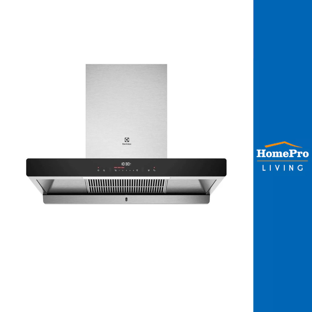 [ฟรีติดตั้ง! สำหรับหน้างานระบบไฟพร้อมและระบบท่อลมเดิม]  HomePro เครื่องดูดควันกระโจม  ECC9788S 90 ซม