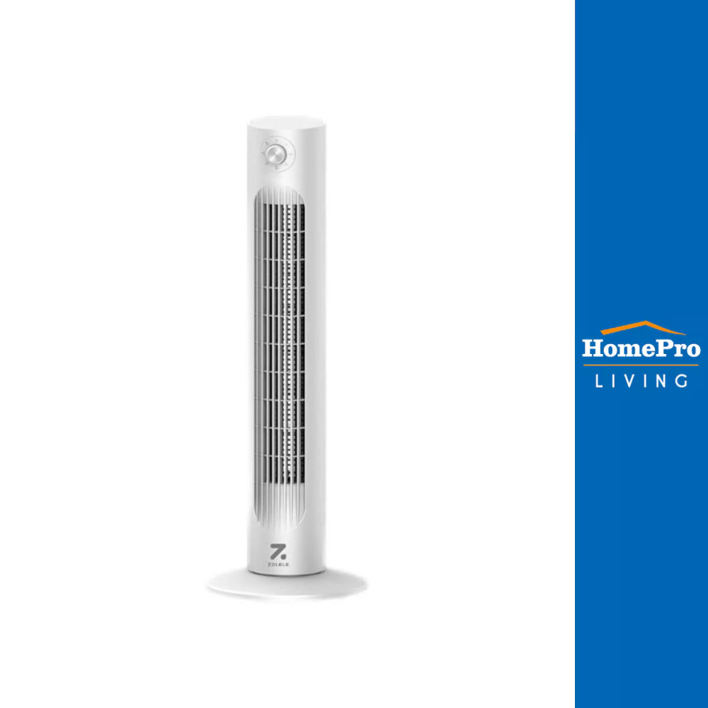 HomePro   พัดลมทาวเวอร์  TF01 สีขาว แบรนด์ ZOLELE พัดลมทาวเวอร์ตั้งพื้น ZOLELE
