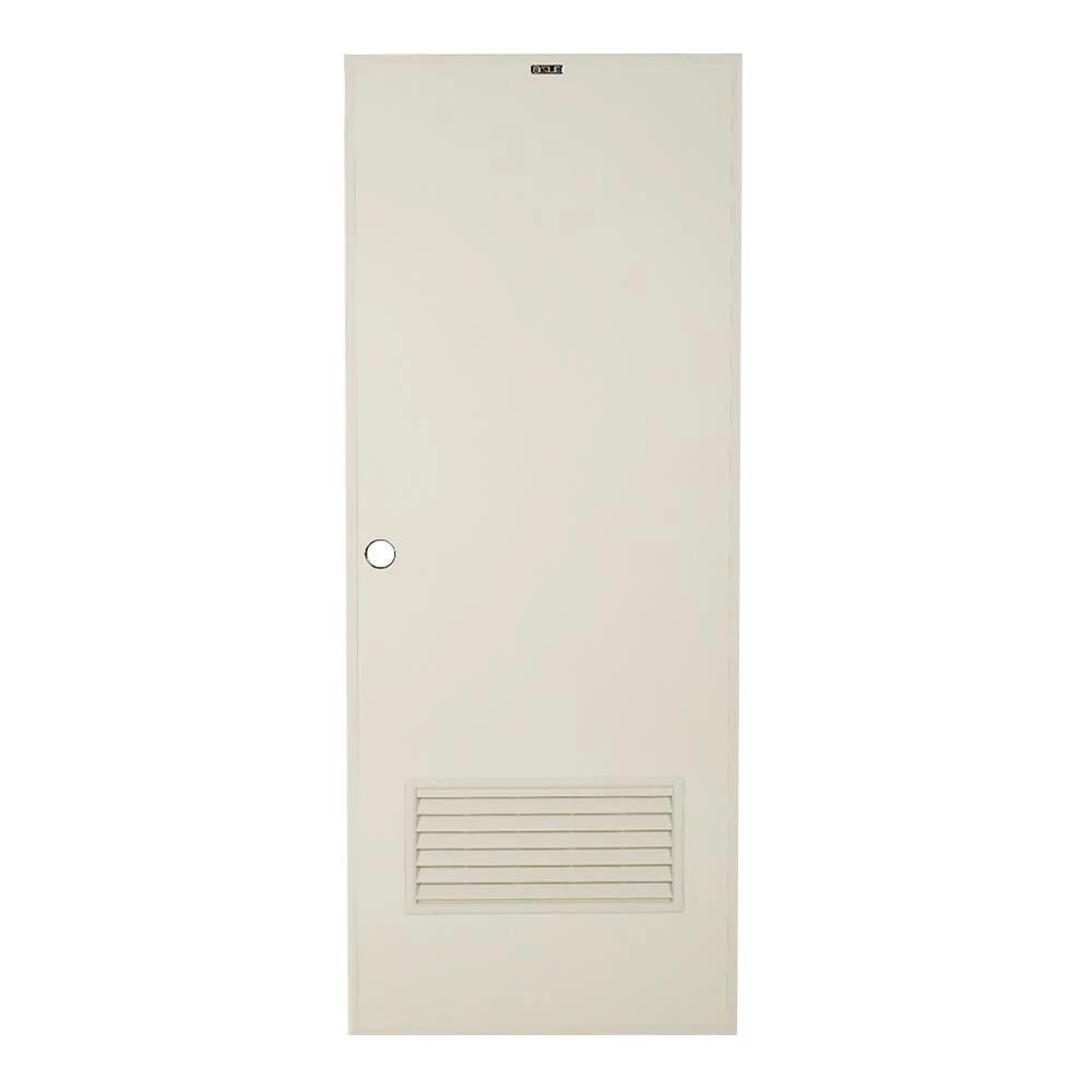 AZLE ประตูห้องน้ำ PVC AZ-2 เกล็ดล่าง 70X180 ซม. สีครีม จัดส่งโดย HomePro