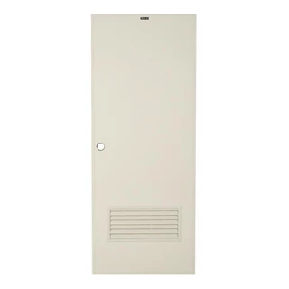 AZLE ประตูห้องน้ำ PVC AZ-2 เกล็ดล่าง 70X180 ซม. สีครีม จัดส่งโดย HomePro